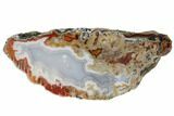 Polished Banded Agate Nodule Pair - Agouim, Morocco #187118-2
